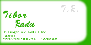 tibor radu business card